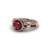 Ruby Double Halo Handmade Engagement Ring - Gracelyn No. 41 image 3