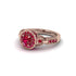 Ruby Double Halo Handmade Engagement Ring - Gracelyn No. 56 image 3