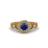 Sapphire Double Halo Handmade Engagement Ring - Gracelyn No. 13 image 2