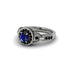 Sapphire Double Halo Handmade Engagement Ring - Gracelyn No. 45 image 3