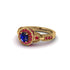 Sapphire Double Halo Handmade Engagement Ring - Gracelyn No. 58 image 3