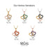 Three Hearts Intertwined Sapphire Necklace - Harlow No. 20 image 8