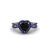 Heart's Black Diamond Embrace Engagement Ring - Alison No. 69 image 1