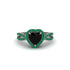 Heart's Black Diamond Embrace Engagement Ring - Alison No. 24 image 1