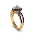 Heart's Diamond Embrace Engagement Ring - Alison No. 61 image 3