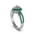 Heart's Diamond Embrace Engagement Ring - Alison No. 18 image 2
