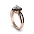 Heart's Diamond Embrace Engagement Ring - Alison No. 32 image 2