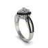 Heart's Diamond Embrace Engagement Ring - Alison No. 33 image 2