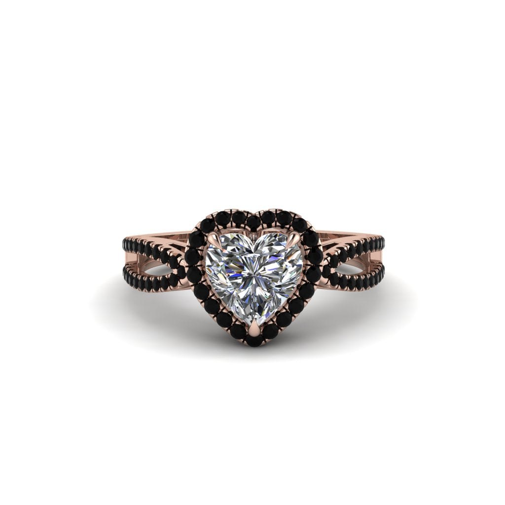 Heart's Diamond Embrace Engagement Ring - Alison No. 32