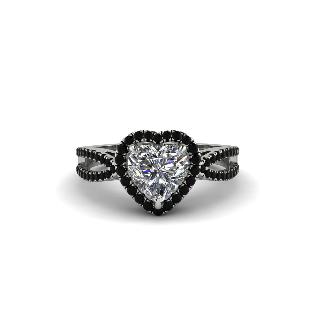Heart's Diamond Embrace Engagement Ring - Alison No. 33