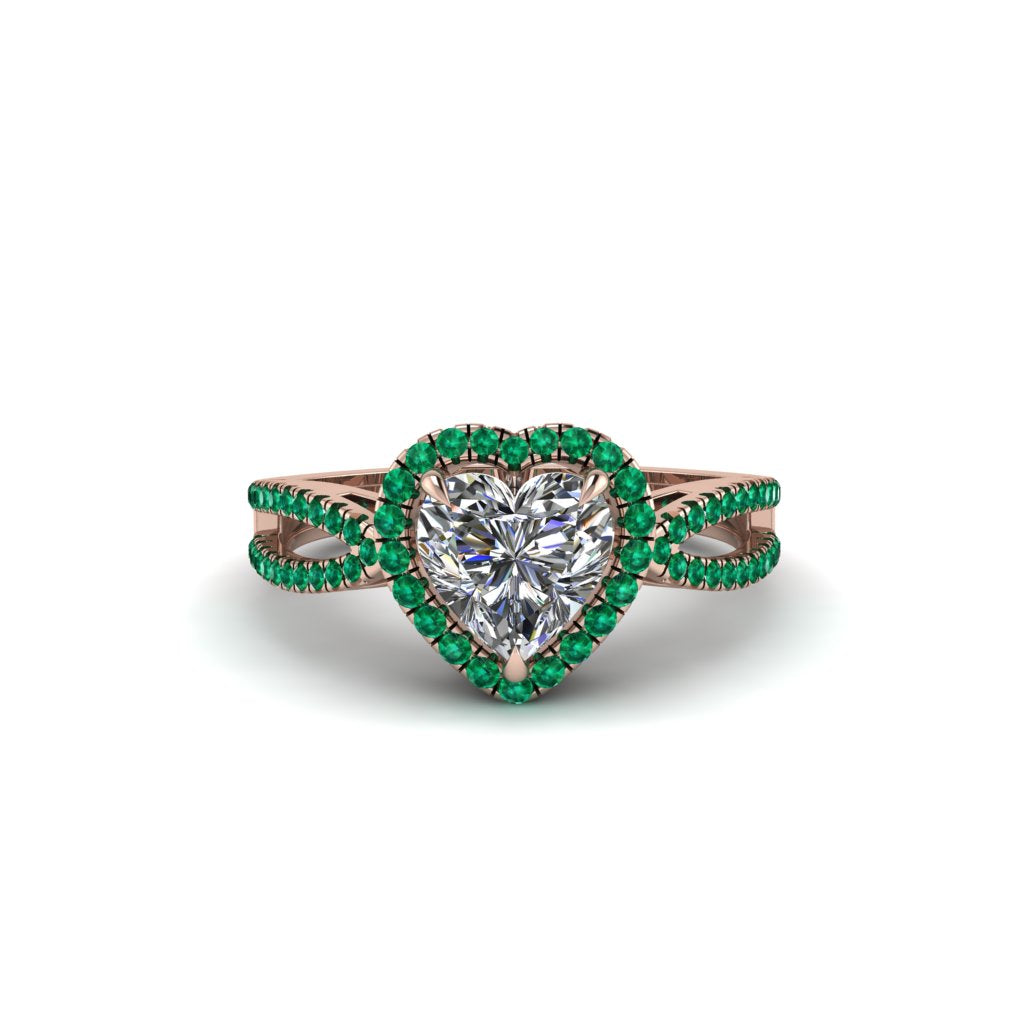Heart's Diamond Embrace Engagement Ring - Alison No. 17