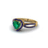 Heart's Emerald Embrace Engagement Ring - Alison No. 64 image 2