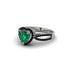 Heart's Emerald Embrace Engagement Ring - Alison No. 36 image 3