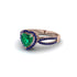 Heart's Emerald Embrace Engagement Ring - Alison No. 65 image 2