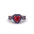 Heart's Ruby Embrace Engagement Ring - Alison No. 71 image 1