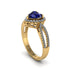 Heart's Sapphire Embrace Engagement Ring - Alison No. 13 image 2
