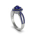 Heart's Sapphire Embrace Engagement Ring - Alison No. 75 image 2