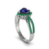 Heart's Sapphire Embrace Engagement Ring - Alison No. 30 image 2