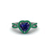 Heart's Sapphire Embrace Engagement Ring - Alison No. 30 image 1
