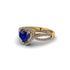 Heart's Sapphire Embrace Engagement Ring - Alison No. 13 image 3