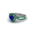 Heart's Sapphire Embrace Engagement Ring - Alison No. 30 image 3