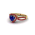 Heart's Sapphire Embrace Engagement Ring - Alison No. 58 image 2