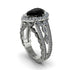 Black Diamond Imperial Blossom Engagement Ring - April No. 9 image 1