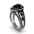 Black Diamond Imperial Blossom Engagement Ring - April No. 39 image 1
