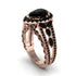 Black Diamond Imperial Blossom Engagement Ring - April No. 38 image 1