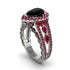 Black Diamond Imperial Blossom Engagement Ring - April No. 54 image 1
