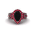 Black Diamond Imperial Blossom Engagement Ring - April No. 54 image 2