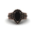 Black Diamond Imperial Blossom Engagement Ring - April No. 38 image 2