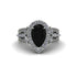 Black Diamond Imperial Blossom Engagement Ring - April No. 9 image 2