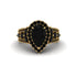 Black Diamond Imperial Blossom Engagement Ring - April No. 37 image 2