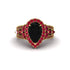 Black Diamond Imperial Blossom Engagement Ring - April No. 52 image 2