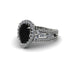 Black Diamond Imperial Blossom Engagement Ring - April No. 9 image 3