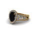 Black Diamond Imperial Blossom Engagement Ring - April No. 7 image 3