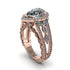 Diamond Imperial Blossom Engagement Ring - April No. 2 image 1