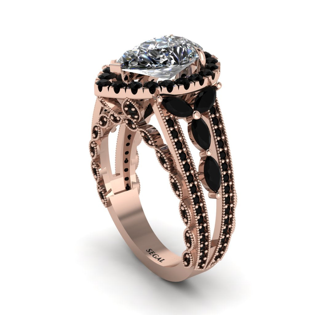 Diamond Imperial Blossom Engagement Ring - April No. 32
