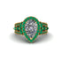 Diamond Imperial Blossom Engagement Ring - April No. 16 image 2