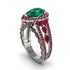 Emerald Imperial Blossom Engagement Ring - April No. 51 image 1