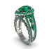 Emerald Imperial Blossom Engagement Ring - April No. 21 image 1