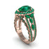 Emerald Imperial Blossom Engagement Ring - April No. 20 image 1