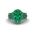 Emerald Imperial Blossom Engagement Ring - April No. 21 image 2