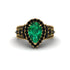 Emerald Imperial Blossom Engagement Ring - April No. 34 image 2