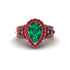 Emerald Imperial Blossom Engagement Ring - April No. 50 image 2