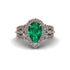 Emerald Imperial Blossom Engagement Ring - April No. 5 image 2