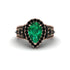 Emerald Imperial Blossom Engagement Ring - April No. 35 image 2