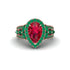 Ruby Imperial Blossom Engagement Ring - April No. 26 image 2