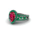 Ruby Imperial Blossom Engagement Ring - April No. 27 image 3